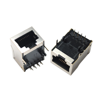 Risym RJ45插座 水晶头座 8脚 8P8C 网络接口 铜脚 长款