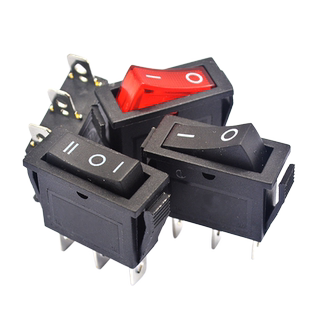 Risym 船型开关KCD3 船形翘板电源按钮 单刀双掷三档3脚