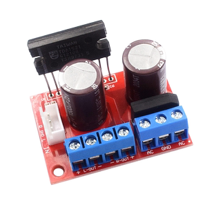 TDA1521双声道立体声功放板带整流滤波电路交流双电源供电模块