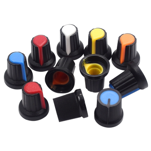 塑料旋钮 单、双联电位器用 WH148 梅花柄帽子 功放电位器15X17mm