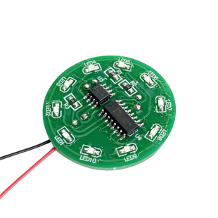 NE555+CD4017三色贴片流水灯套件 贴片焊接练习led流水灯实训制作