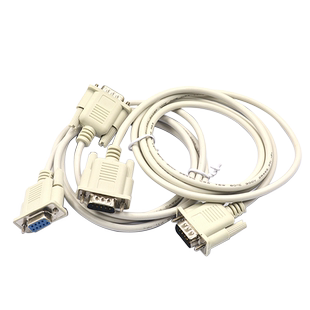 RS232串口线COM数据线DB9母对公/母9孔对9针孔平行/23交叉 公对公