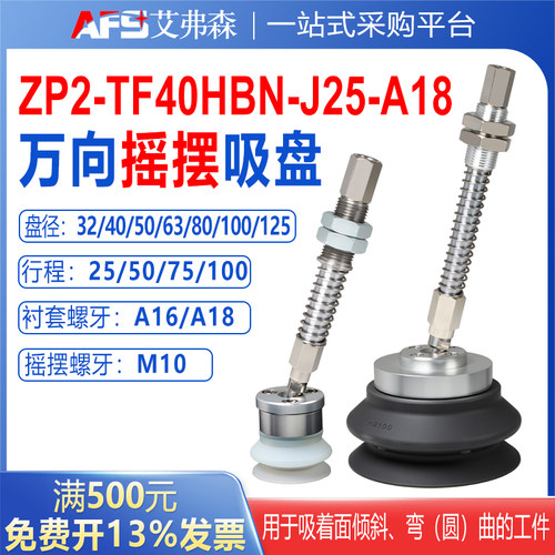 AFS艾弗森万向摇摆ZP2-TF32/40/50/63/80/100/125HBN-J25-A16/A18