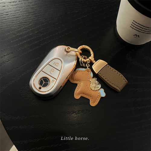 奔驰简约潮流钥匙套~~