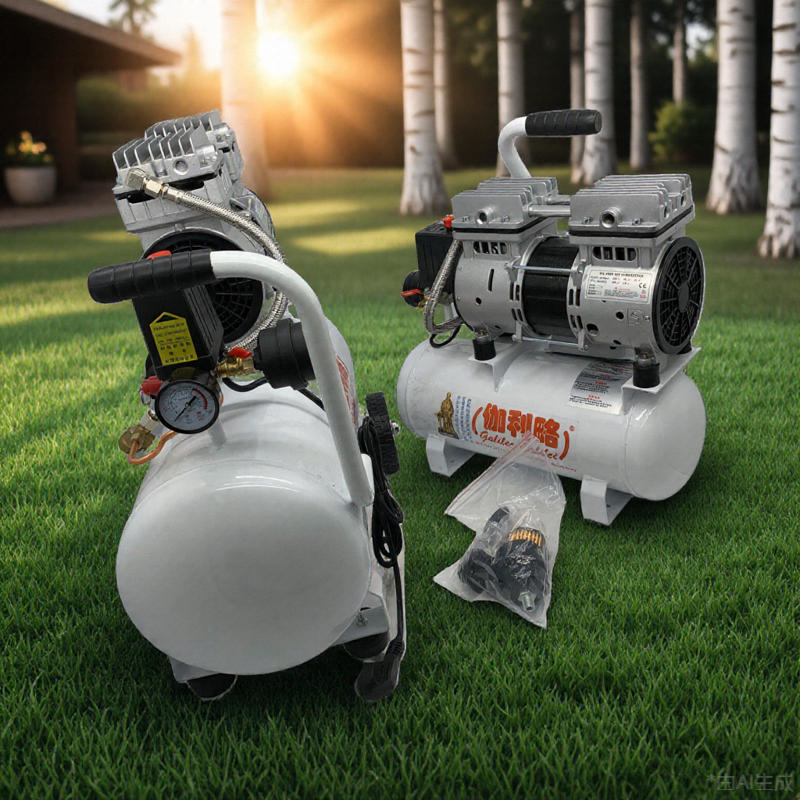 全无油静音空压机wm-2h型无油气体压缩机小型压缩空气泵