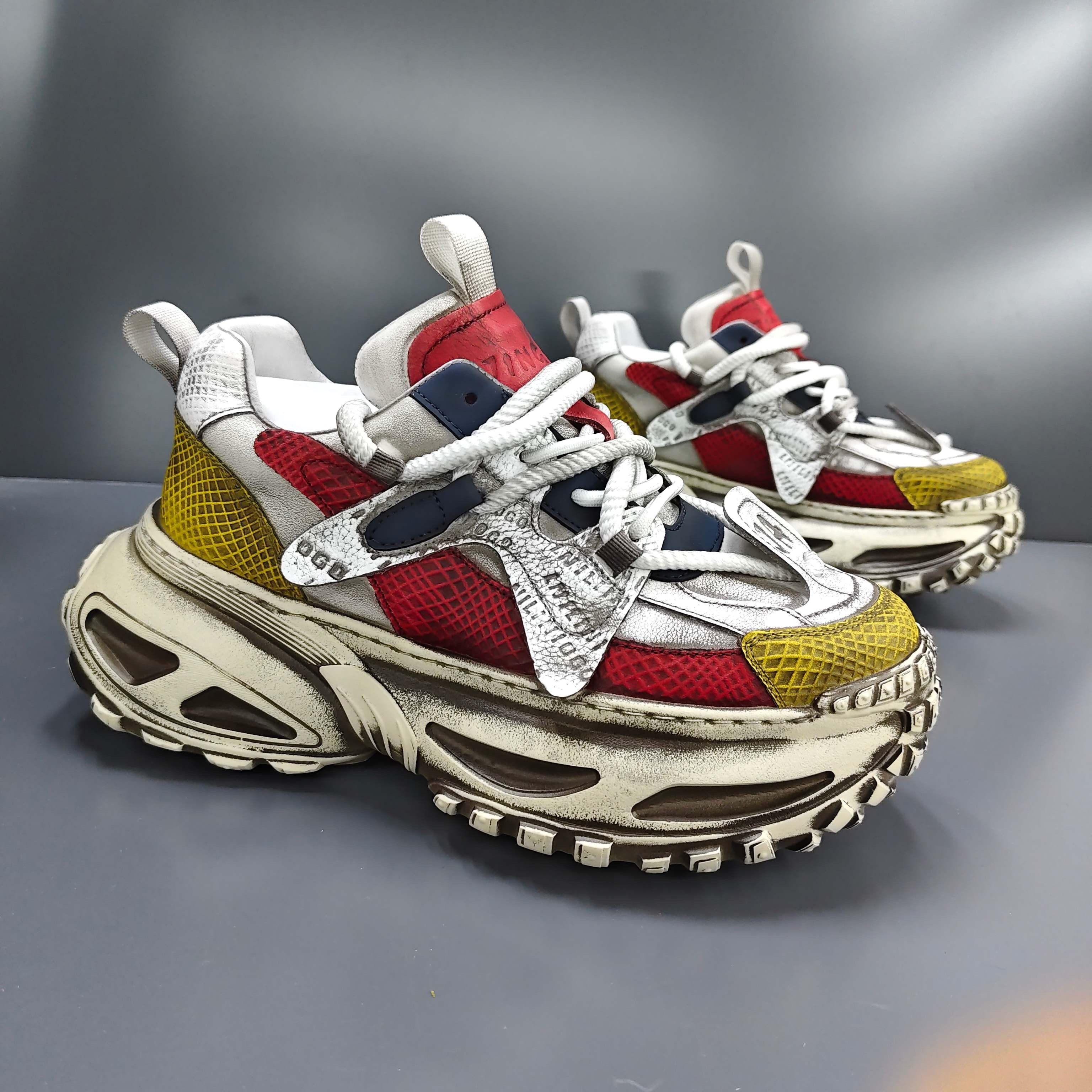 海丽男鞋新款秋冬厚底增高街拍休闲鞋轻奢牛皮个性另类时尚老爹鞋,流行男鞋,老爹鞋,淘宝优惠券,粉丝福利购,淘宝优惠卷