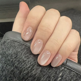 【Lilynail瓷粉猫眼】手工定制穿戴甲2026新款美甲贴可拆卸指甲贴