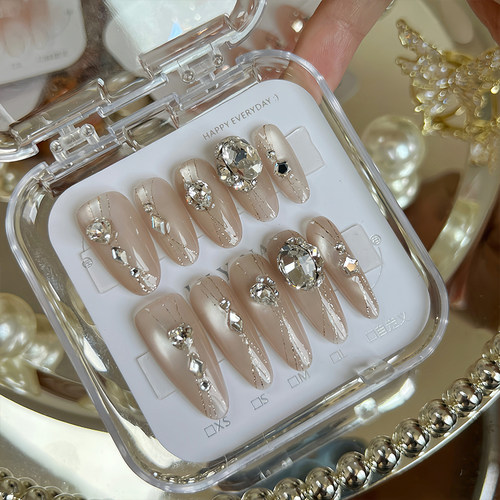 【Lilynail钻石流星雨】施华洛手工穿戴甲2025高端美甲贴高级感