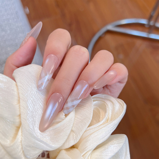 美甲贴片2025新款 手工穿戴甲中长款 指甲贴片 Lilynail甜蜜陷阱