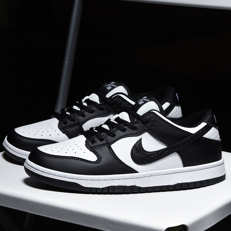aj官方旗舰店正品男鞋春季aj1黑白熊猫dunk鞋空军一号低帮板鞋男