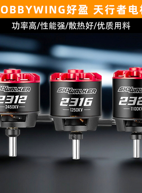 hobbywing好盈电调Skywalker天行者电机2312固定翼2316航模2320SL