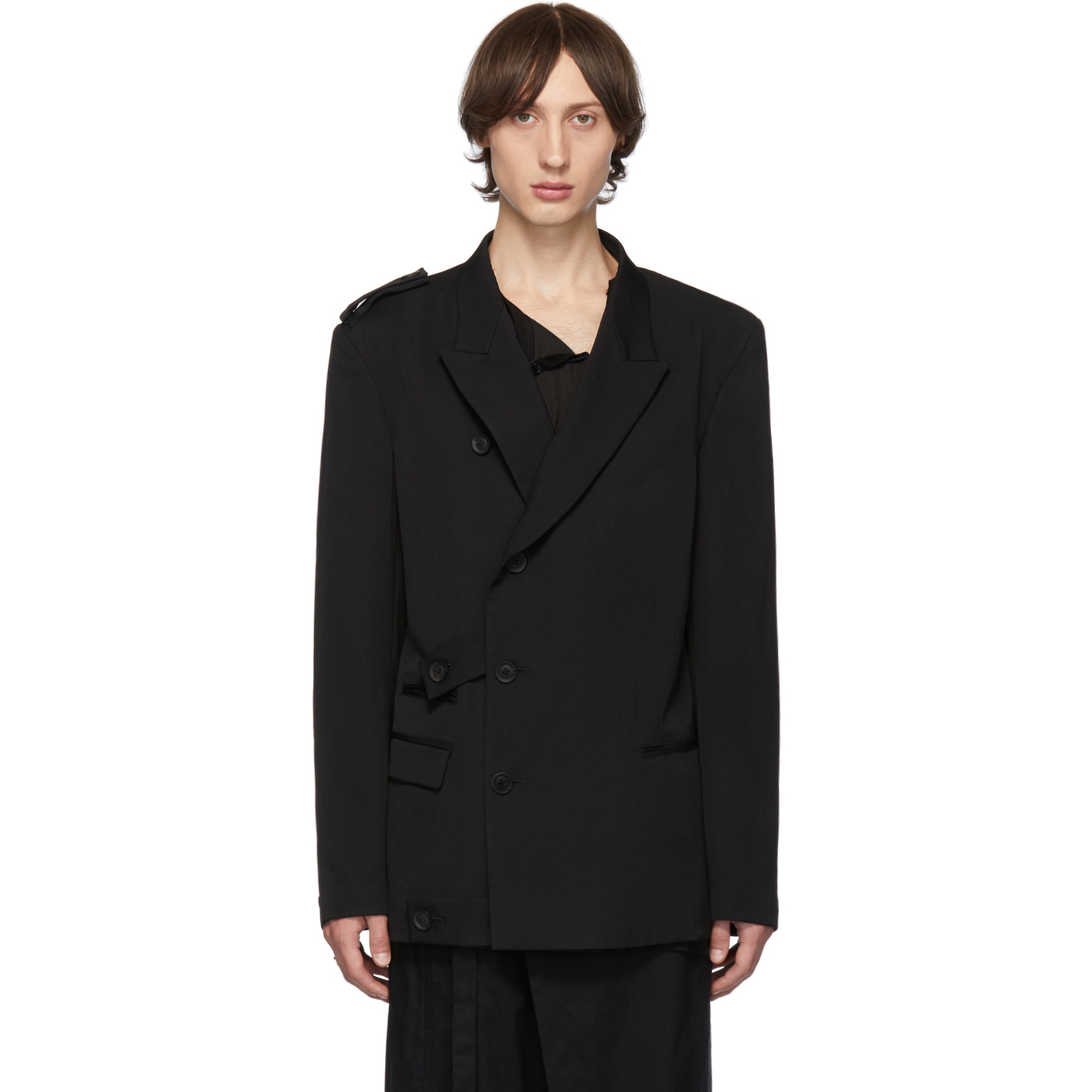 解构华达呢山本风夹克西服