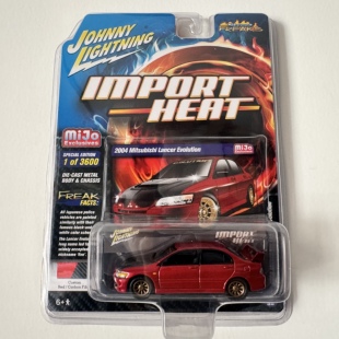 乔尼JohnnyLightning三菱Mitsubishi Lancer Evolution 1:64 玫红