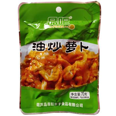 品吧油炒萝卜70g东北咸菜下饭菜小菜酱腌菜红日子小菜拍20袋包邮