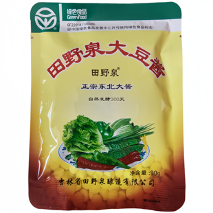 正宗田野泉大豆酱90g东北臭大酱农家酱田野大酱黄豆酱蘸菜酱 包邮