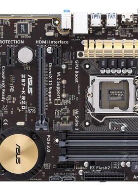 Asus/华硕 Z97-K 1150针 支持M2  DDR3 豪华主板 千兆网卡四通道