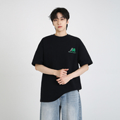 NineteenAutumn 男 复古基础百搭学生半袖 重磅260g宽松短袖 T恤美式