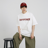 T恤学生男女同款 十九秋 潮牌纯棉重磅280g宽松短袖 新款 2025夏季
