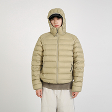 NineteenAutumn冬季轻便排骨连帽羽绒服90白鸭绒外套情侣男女同款