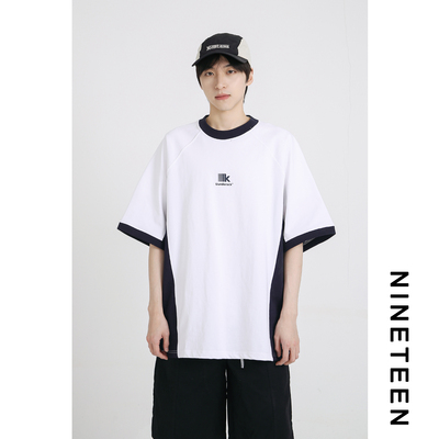 重磅美式复古学生短袖T恤