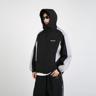 NineteenAutumn 宽松连帽上衣双面穿夹克机能风登山外套男