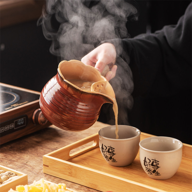 可干烧罐罐煮茶壶耐热煮奶茶花茶普洱炒茶烤奶陶罐壶围炉煮茶套装