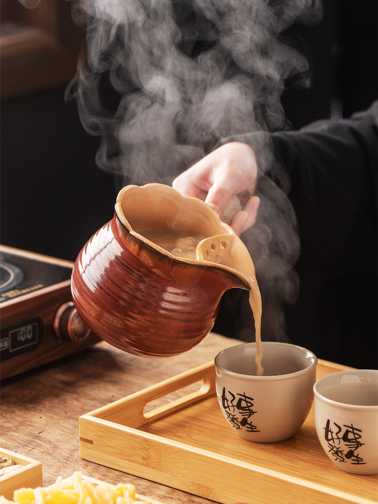 可干烧罐罐煮茶壶耐热煮奶茶花茶普洱炒茶烤奶陶罐壶围炉煮茶套装