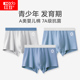 红豆青少年四角内裤 男孩纯棉青春发育期初高中学生大儿童平角短裤