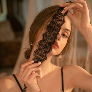 纯欲风蕾丝眼罩禁欲系性感遮光诱惑遮脸蒙眼面纱神秘情调派对面罩