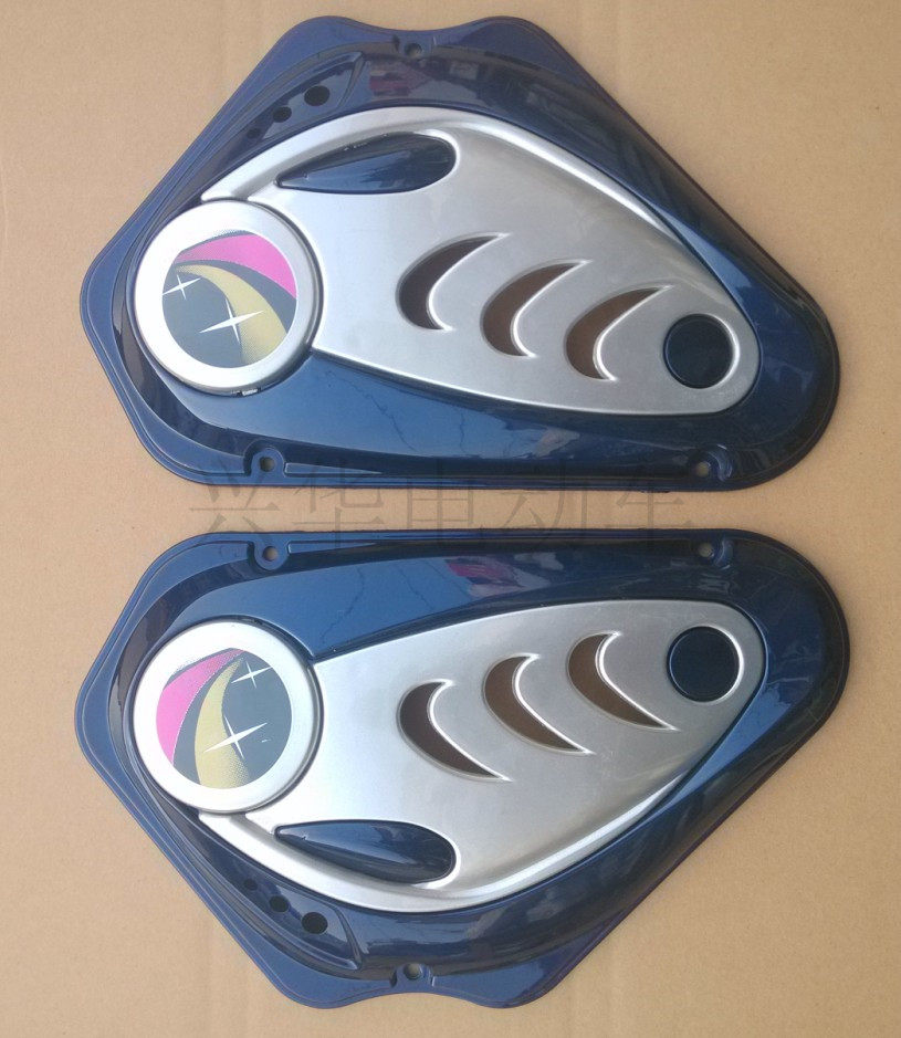 电动车塑料件金蝴蝶茉莉塑件电机护板高尔夫后护板定制烤漆后群网