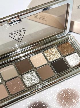 3ce眼影盘十二色水泥盘RAW NEUTRALS