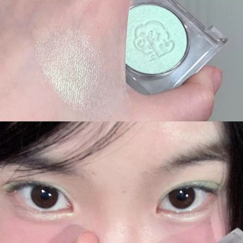 空气像青苹果 荔萌绿色珠光缎光眼影薄荷曼波g01微光绿苹果绿
