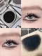 试试黑色眼影 画眼线joocyee酵色单色眼影M110黑皮革纯黑色