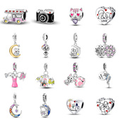 原创无限爱意串珠BEADS潘家风格 手链卡通珠子镀银配饰DIY手串