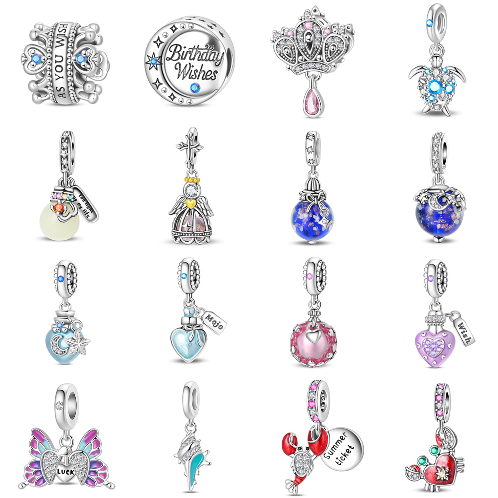 原创许愿瓶吊饰手链串珠潘家珠子