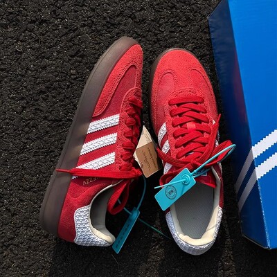 德国官方正品红色德训鞋男女款2026春季新款情侣百搭运动休闲板鞋
