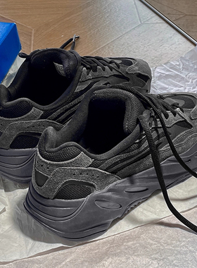 YEZI YEEZY椰子700v2黑武士男女厚底真皮老爹鞋秋季新款运动鞋子