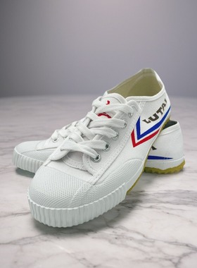 鲁泰山东鲁泰正品武术鞋白色低帮田径跑步鞋男女黑色学生鞋小白鞋