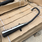 飞肯摩托车配件FK125 B太子CBF发动机国四电喷排气管消声器烟筒