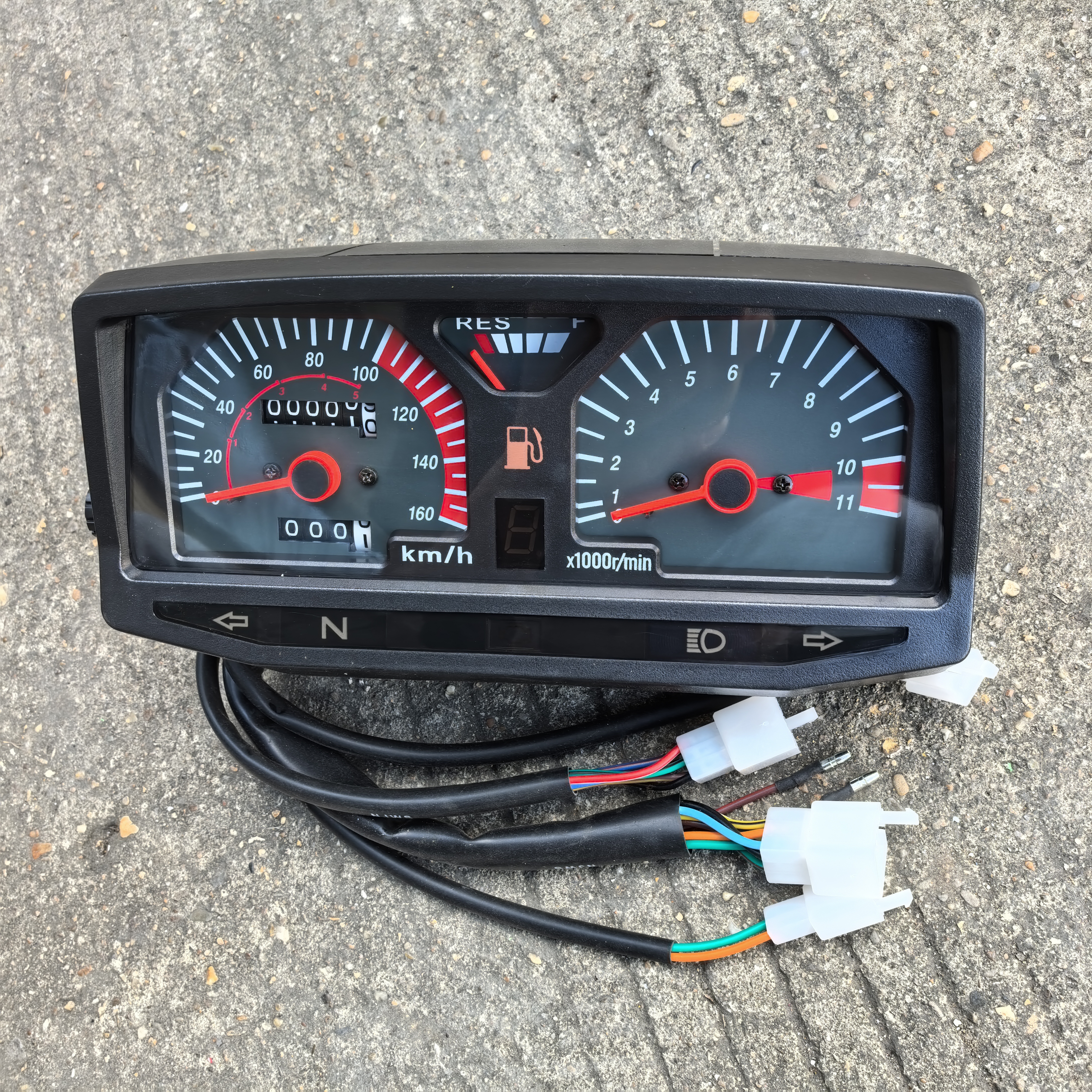 双鹰摩托车配件SY150-22C-14c五羊新款国四电喷公里表码表盘仪表