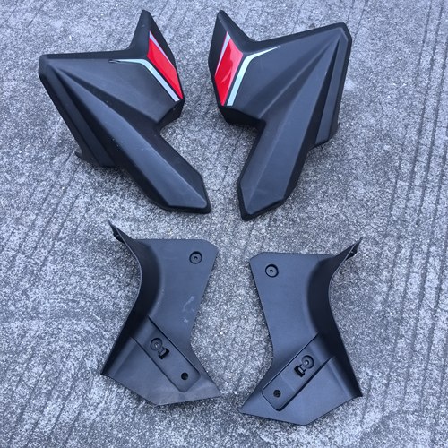 宗申比亚乔罗宾逊摩托车油箱护板侧盖BYQ125/150-8油箱护板侧翼边