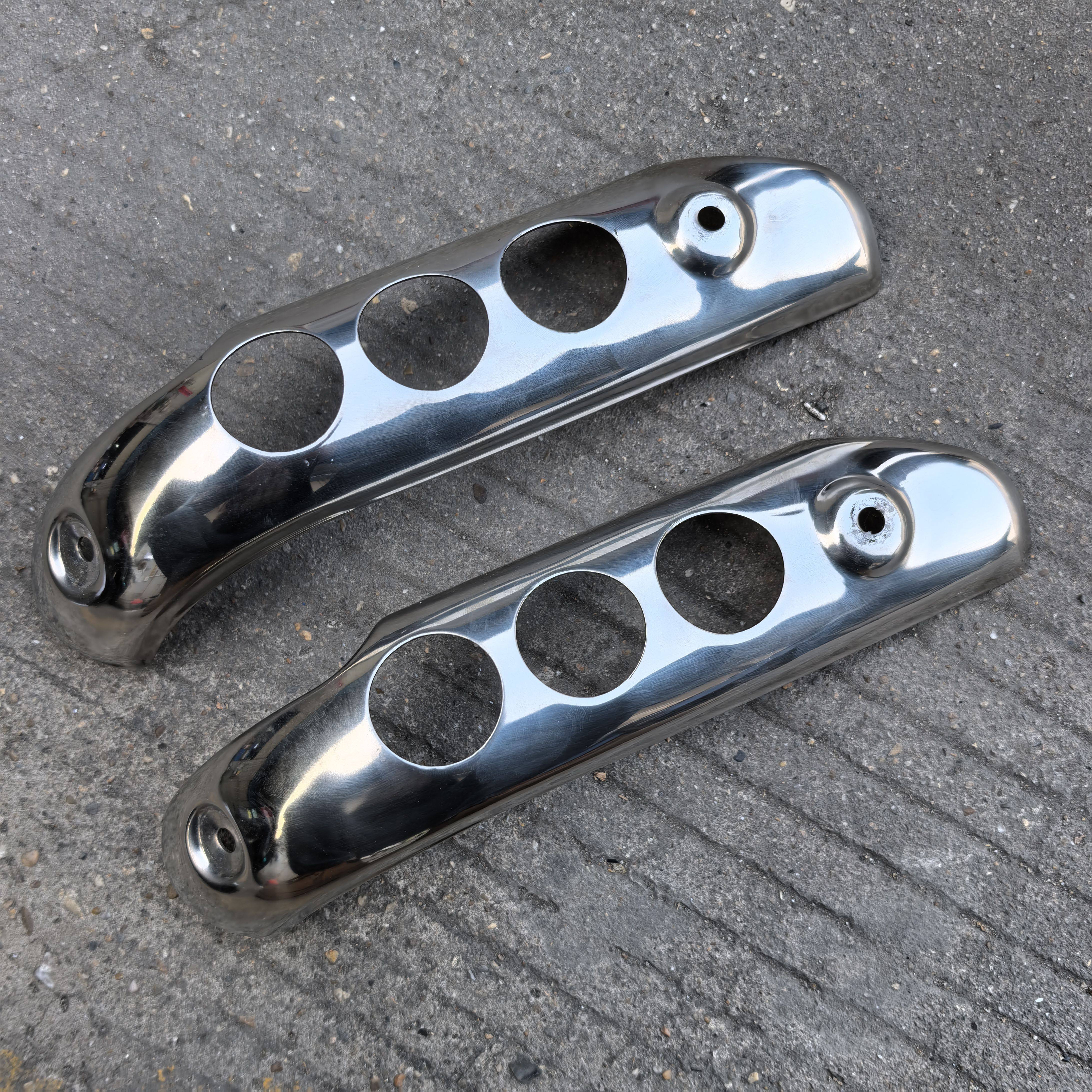 阿普利亚摩托车排气管防烫罩CR125/150消声器APR150-6烟筒排气罩