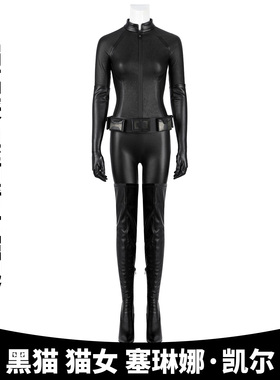 漫乐 蝙蝠侠黑暗骑士崛起 黑猫猫女 塞琳娜·凯尔cosplay服5388