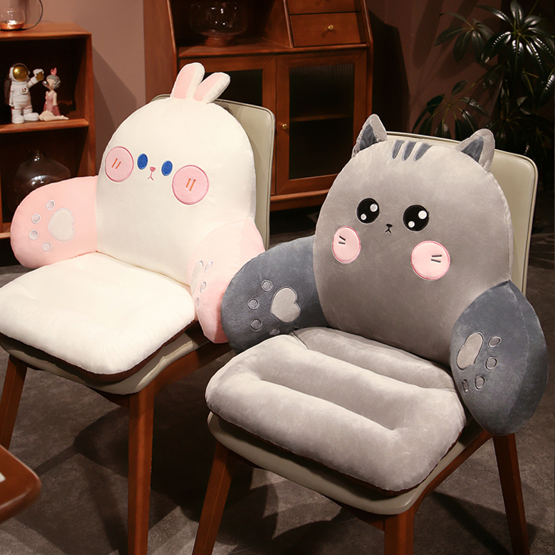 冬季坐垫办公室久坐屁垫座椅垫护腰靠垫靠背一体学生宿舍凳子椅垫,居家布艺,椅垫,淘宝优惠券,粉丝福利购,淘宝优惠卷