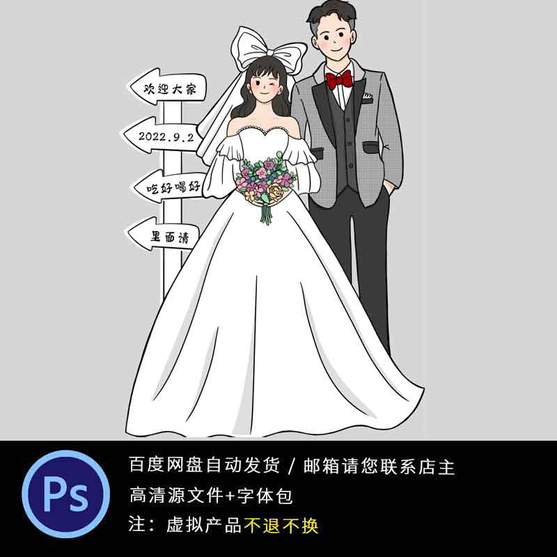 手绘明星人形立牌定制等身kt板指示牌卡通婚礼迎宾牌生日海报