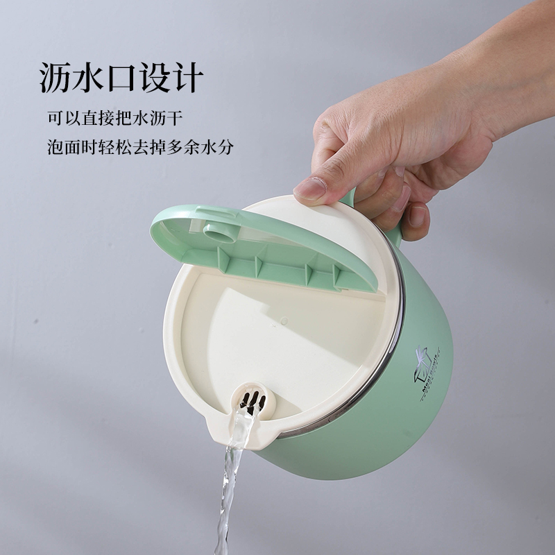 泡面碗宿舍学生带盖可沥水日式