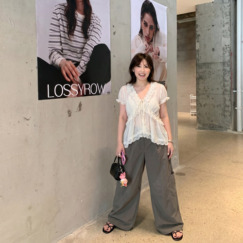 Q了个T大码女装独特绝美巨好看小衫上衣夏大方得体微胖mm穿搭