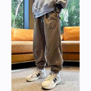 男童春秋款运动裤2023新款儿童秋装炸街裤子潮帅气时髦中大童卫裤