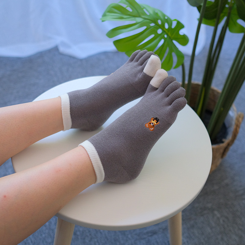 内田夏季薄女五指袜可爱学生