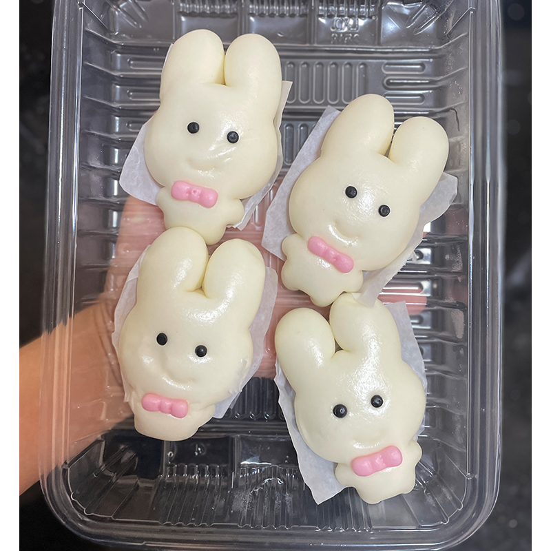 PLA环保材质卡通馒头造型兔子